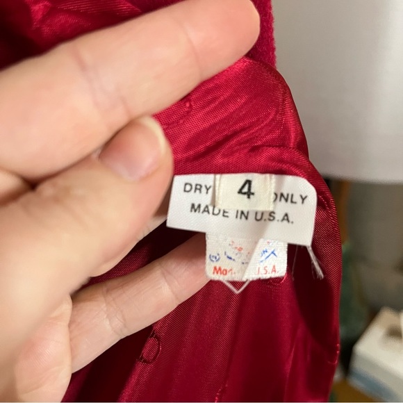 Vintage Christian Dior double breasted wool long coat size 4 - Picture 12 of 15